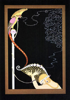 Enchanted Melody 1983 43x30 Huge Limited Edition Print - Erte Enchanted Melody 1983 43x30 Huge Limited Edition Print - Erte