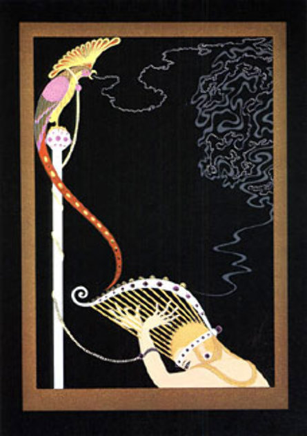 Enchanted Melody 1983 Huge Limited Edition Print by  Erte