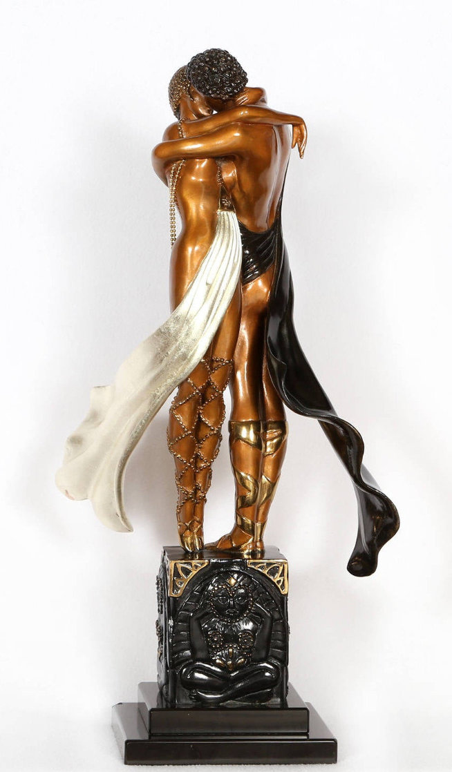 Lovers And Idol Bronze Sculpture AP 1989 20 in Sculpture by Erte Lovers And Idol Bronze Sculpture AP 1989 20 in Sculpture by Erte