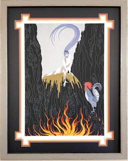 French Rooster PP Limited Edition Print - Erte French Rooster PP Limited Edition Print - Erte