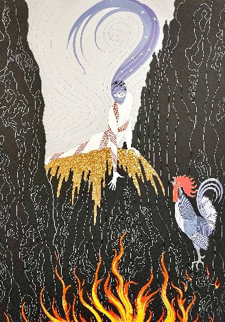 French Rooster PP Limited Edition Print -  Erte