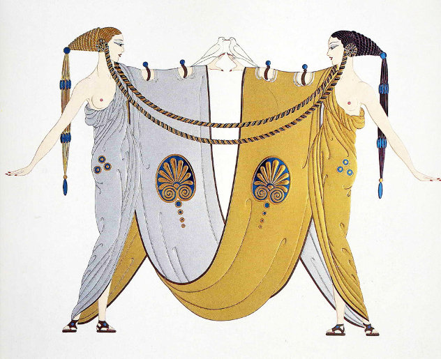 Sisters 1987 Limited Edition Print by  Erte