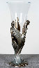 Visage De Femme Bronze and Crystal Chalice 1987 14 in Sculpture by  Erte - 0