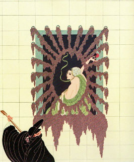 La Serenade 1979 Limited Edition Print - Erte La Serenade 1979 Limited Edition Print - Erte