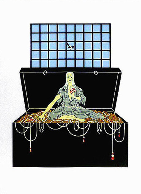 7 Deadly Sins : Avarice AP 1980 Limited Edition Print by  Erte