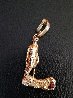Letter L Gold Pendant 1990 Jewelry by  Erte - 3