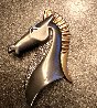 Diamond Gold Le Cheval Horse Head Sterling Brooch 2 in Jewelry by  Erte - 1
