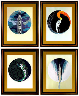 Four Emotions (Suite of 4) 1983 Limited Edition Print - Erte Four Emotions (Suite of 4) 1983 Limited Edition Print - Erte