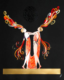 Kiss of Fire Limited Edition Print - Erte Kiss of Fire Limited Edition Print - Erte
