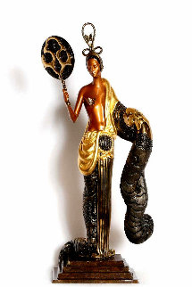 Bamboo Bronze Sculpture 1989 22 in Sculpture - Erte Bamboo Bronze Sculpture 1989 22 in Sculpture - Erte