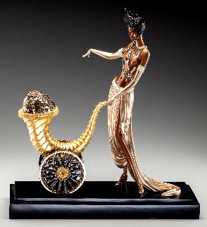 Cornucopia Bronze Sculpture 1990 20 in Sculpture - Erte Cornucopia Bronze Sculpture 1990 20 in Sculpture - Erte