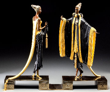 Ready For the Ball Bronze Sculpture 1989 22 in Sculpture - Erte Ready For the Ball Bronze Sculpture 1989 22 in Sculpture - Erte