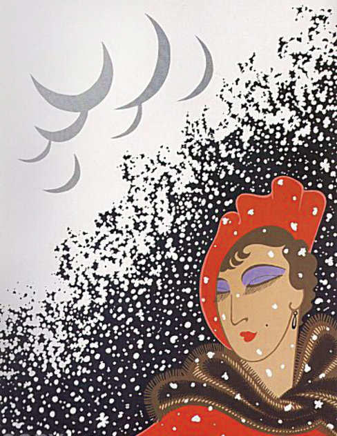 Seasons Suite: Winter 1975 Limited Edition Print by  Erte