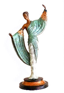 In the Evening Bronze Sculpture 1984 20 in Sculpture - Erte In the Evening Bronze Sculpture 1984 20 in Sculpture - Erte