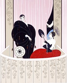 Loge De Theatre 1984 Limited Edition Print - Erte Loge De Theatre 1984 Limited Edition Print - Erte