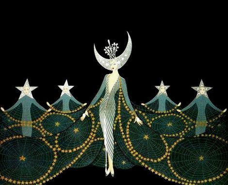 Queen of the Night 1987 Limited Edition Print -  Erte