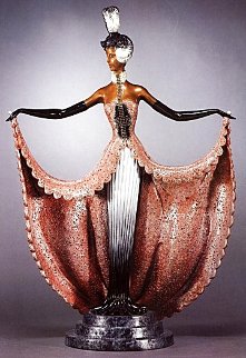 Cabaret Bronze Sculpture 1989 23 in Sculpture - Erte Cabaret Bronze Sculpture 1989 23 in Sculpture - Erte
