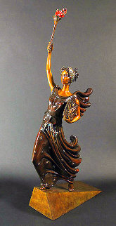 Liberty, Fearless And Free Bronze Sculpture 1984 28 in Sculpture - Erte Liberty, Fearless And Free Bronze Sculpture 1984 28 in Sculpture - Erte