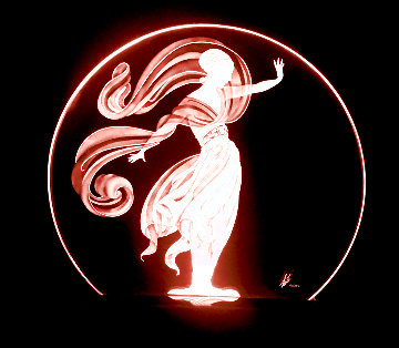 Flames of Love Glass Lumiere Sculpture 1984 18 in Sculpture - Erte Flames of Love Glass Lumiere Sculpture 1984 18 in Sculpture - Erte