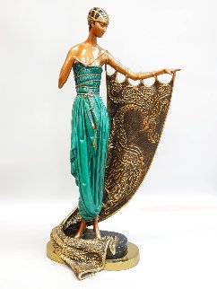 Emerald Night Bronze Sculpture 1988 22 in Sculpture - Erte Emerald Night Bronze Sculpture 1988 22 in Sculpture - Erte