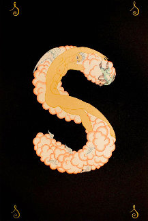 S From the Alphabet Suite 1977 Limited Edition Print - Erte S From the Alphabet Suite 1977 Limited Edition Print - Erte