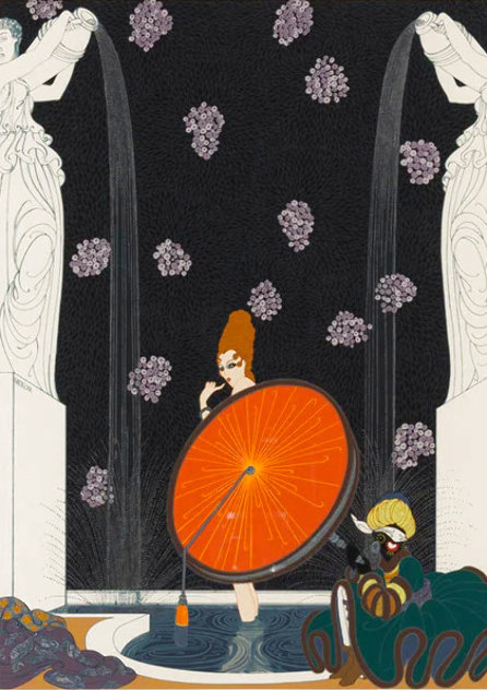 Bath of the Marquise 1980 Limited Edition Print by  Erte