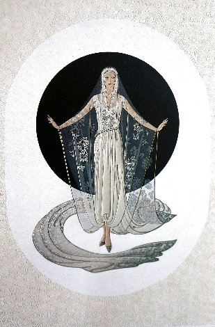 June Brides: Veil Gown- Made by The Hand of the Artist .... PP Edition of 4/5 Limited Edition Print -  Erte