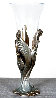 Visage De Femme Bronze and Crystal Glass Sculpture 1987 13 in Sculpture by  Erte - 2