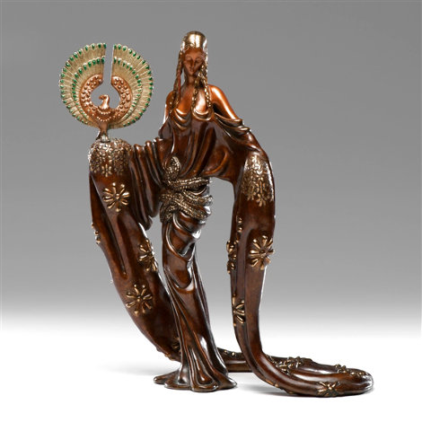Wisdom Bronze Sculpture 1988 16 in Sculpture -  Erte