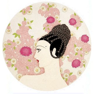 Roses and Carnations 2 Piece Suite 1987 Limited Edition Print - Erte Roses and Carnations 2 Piece Suite 1987 Limited Edition Print - Erte