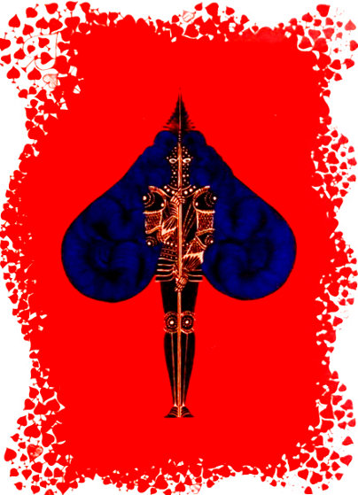 Aces Suite: Diamonds and Spades 1974 - Set of 2 by  Erte