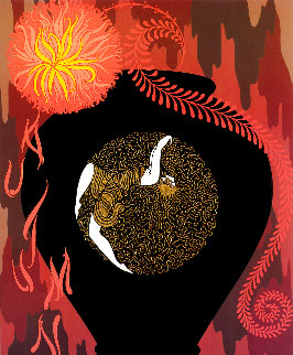 Autumn AP 1981 Limited Edition Print - Erte Autumn AP 1981 Limited Edition Print - Erte