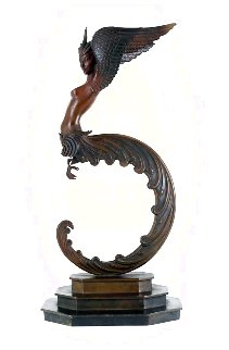 Firebird Bronze Sculpture 1981 16 in Sculpture - Erte Firebird Bronze Sculpture 1981 16 in Sculpture - Erte