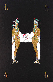 Alphabet: Letter H 1976 Limited Edition Print - Erte Alphabet: Letter H 1976 Limited Edition Print - Erte