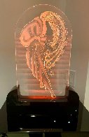 Beauty And the Beast Glass Lumiere 1987 19x9 Sculpture by  Erte - 1