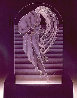Beauty And the Beast Glass Lumiere  Lamp 1987 19x9 Sculpture by  Erte - 0
