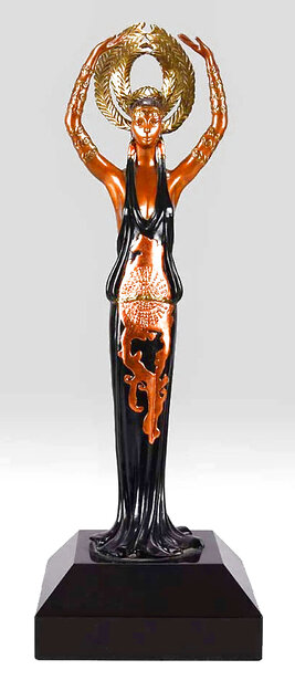 Triumph Bronze Sculpture 1989 22 in Sculpture -  Erte