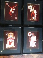 Playing Cards Series: King, Queen, Jack, and Joker - Framed Suite of 4 Limited Edition Print by  Erte - 4