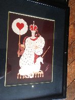 Playing Cards Series: King, Queen, Jack, and Joker - Framed Suite of 4 Limited Edition Print by  Erte - 7