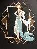 Turquoise Dress DX 1989 Limited Edition Print by  Erte - 1