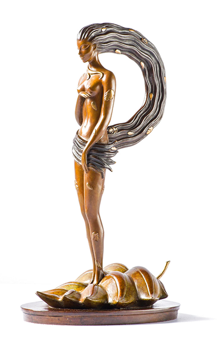 Autumn Bronze Sculpture 1980 16 in Sculpture by Erte Autumn Bronze Sculpture 1980 16 in Sculpture by Erte