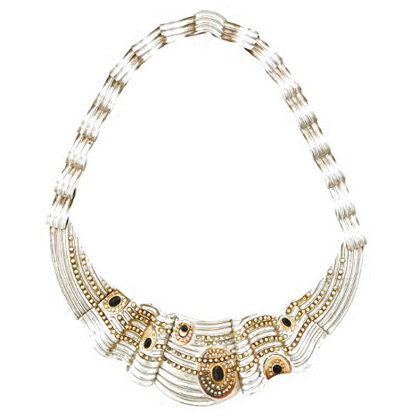 Aegean Series Necklace 2000 12 in Jewelry -  Erte