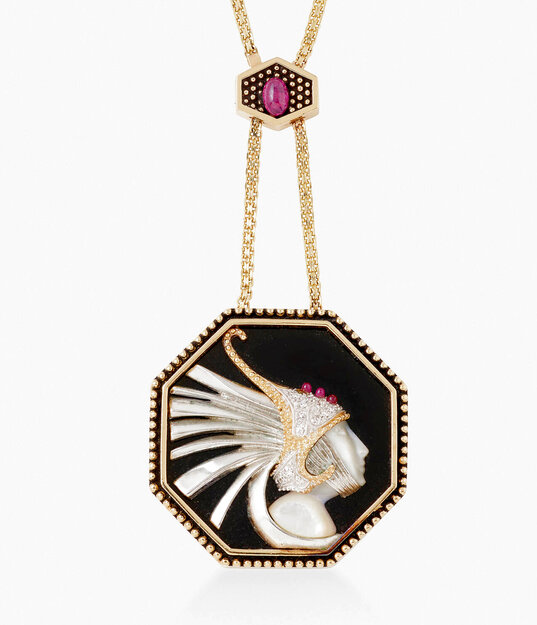 Fireflies 14k Gold Necklace Jewelry -  Erte