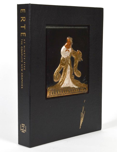 Erte at Ninety Five: The Complete New Graphics Leather Book w/ Bas Relief 1988 14 in Other by  Erte