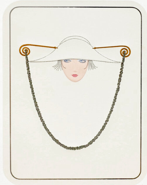 Hat and Chain 1990 Limited Edition Print by  Erte