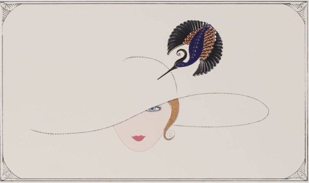 Bird Pin 1998 Limited Edition Print by  Erte