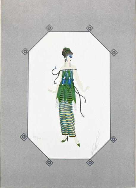 Dinarzade 1979 Limited Edition Print by Erte Dinarzade 1979 Limited Edition Print by Erte