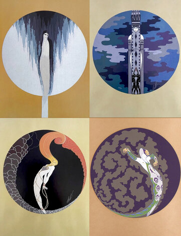 Four Emotions: Framed  Suite of 4 AP 1982 Serigraphs Limited Edition Print -  Erte