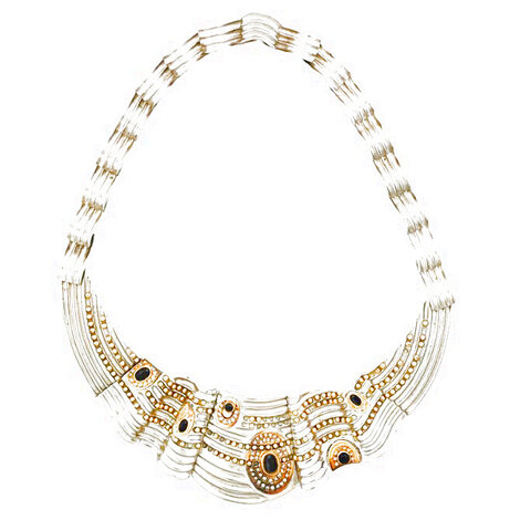 Aegean Series Necklace 2000 12 in Jewelry -  Erte