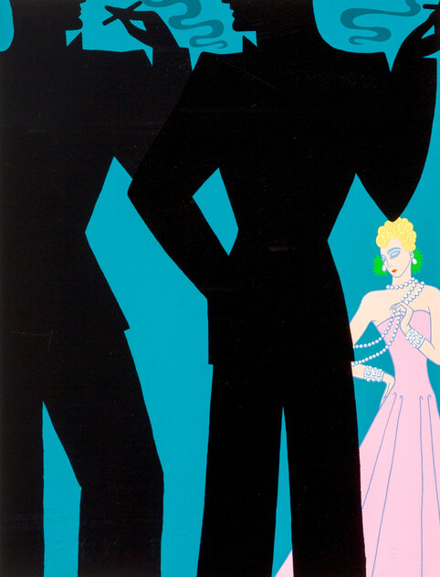 Cocktail Party 1988 Limited Edition Print by  Erte